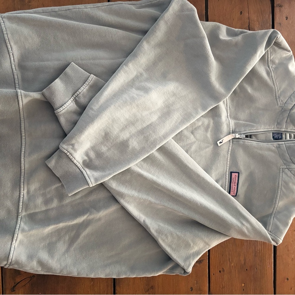 Vineyard vines gray quarter zip